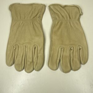 HANDLANDY Gardening Gloves for Men and Women - Thorn Proof Water Resistant Leather Work Gloves Heavy Duty Comfortable Utility Garden Working Gloves Full Cowhide XL Coffee