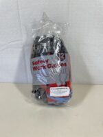 Velway 12 Pairs Safety Work Gloves - Firm Grip Gardening Gloves Non-Slip PU Coated Lightweight Breathable Protective Mechanic Builders Working Gloves Men Women for General Duty Work Red (Size 10/XL)