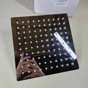 Square Rain Shower Head, 8 inch Large Top Spray Showerhead, 304 Stainless Steel Ultra Thin Powerful High-Pressure Bathroom Shower Head