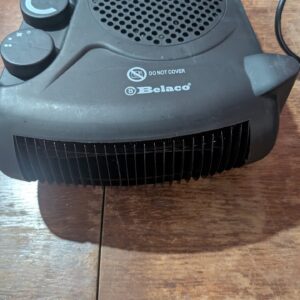 Belaco Fan Heater 2 Heat Settings 1000/2000W Electric Heaters Overheat Protection BFH22