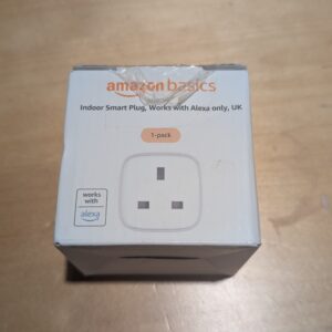 Amazon Basics Single Outlet Indoor 2.4 GHz Wi-Fi Smart Plug, works with Alexa only, 1-Pack, White, UK