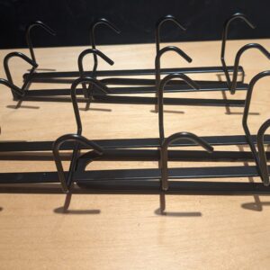 Mug Holder Rack Under Shelf with 8 Hook Hanger Black Mug Storage for Cupboard Kitchen Cabinet Storage Mug Cup Hanging