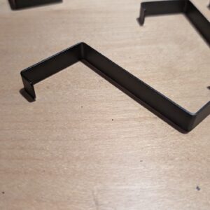 Menz Over Door Hanger – Set of 10, Black - Coat Hanger 3.6 cm (1.4") and 4.1 cm (1.6"), Coat Hooks for Door, Hangers for Clothes