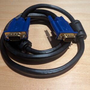 VGA Cable 1.5m, 15 Pin 1080P Full HD SVGA Lead Computer Monitor Cable with Ferrite Cores, Gold Plated VGA Male to Male Cable for Laptop, Computer, PC, Projector, Monitor, HDTV, More