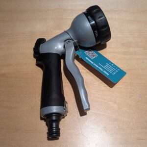 RESTMO Hose Pipe Spray Gun, Heavy Duty Garden Hose Spray Gun, High Pressure Hose Nozzle, Metal Hand Sprayer with 7 Patterns and Water Flow Control, Ideal to Water Plant & Lawn, Wash Car & Pet, Black