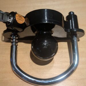 Covienapp Trailer Hitch Lock Tow Ball Lock Universal Adjustable Tow Lock with 11 Locking Positions for Trailer Horsebox,Includes 2 Keys,Black