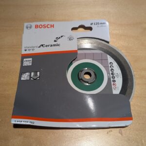 Bosch Professional 1x Diamond Cutting Disc Standard for Ceramic (for Stone, Tile, Ceramic, Ø 125 x 22,23 x 1,6 x 7 mm, Accessories for Angle Grinders)