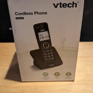 VTech ES2000 DECT Cordless Phone with Nuisance Call Blocker,Easy-to-Read Backlit Display,ECO Mode,Landline Phone with 18 Hours Talk-time,Volume Booster,Handsfree Speakerphone,Speed Dial,Single Handset
