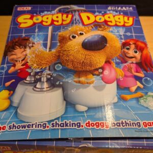 IDEAL | Soggy Doggy: The showering, shaking, doggy bathing game | Kids Games | For 2-4 Players | Ages 4+