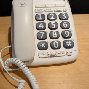 BT 61130 Big Button 200 Corded Telephone,White,22 x 18 x 11.4 centimetres