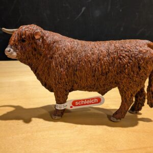 SCHLEICH 13919 Highland Bull Farm World Toy Figurine for children aged 3-8 Years, Brown