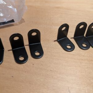 SHANQ 60PCS Corner Brace, 26mm x 26mm Corner Bracket, Metal Right Angle Bracket Fastener, Stainless Steel L-Shape Bracket for Wood Desk Shelf Cabinet