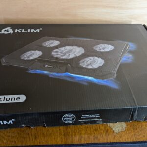 KLIM Cyclone Laptop Cooling Pad - 5 Fans Cooler - No More Overheating - Increases PC Performance and Life Expectancy - Ventilated Support for Laptop PS5 and PS4 - White