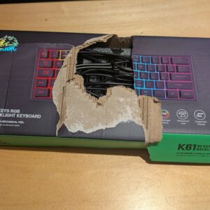 ZIYOU LANG K61 60% Percent Gaming Keyboard, Compact RGB Chroma Backlit STK61-Wired Mechanical Feel Black