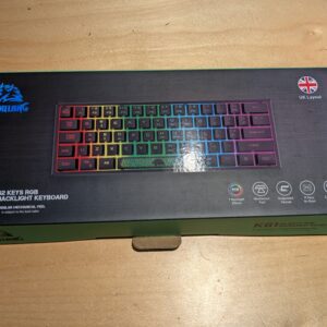 ZIYOU LANG K61 60% Percent Gaming Keyboard, Compact RGB Chroma Backlit STK61-Wired Mechanical Feel White