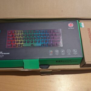 K61 ZIYOULANG Wired Gaming Keyboard and Mouse 62Keys Mini Compact Mechanical Black