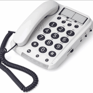 Geemarc Dallas 10 - Amplified Corded Telephone with One-touch Memories and Tone and Volume Control - Hearing Aid Compatible - Low Hearing Loss - UK Version