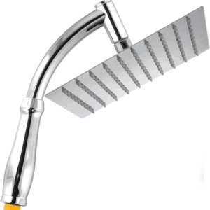 SIEYESCITY Powerful Rainfall Shower Head - High Pressure Rain Shower Heads - Large Square Waterfall Showerhead with Chrome Finish - Universal Shower Accessories for Bathroom Replacement