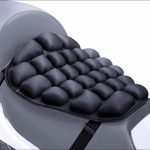 Auzkong Motorcycle Seat Cushion Air Seat Cushion, Water Fillable Cooling Down Seat Pad, Pressure Relief Motorcycle Air Seat Pad for Cruiser Touring Saddles 14.9" x 13.9"