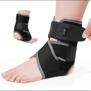 NEWGO Ankle Brace for Women Men, Ankle Support Brace for Sprained Ankle with Side Plastic Support Plate for Plantar Fasciitis,Injury Recovery, Running, Basketball, Volleyball