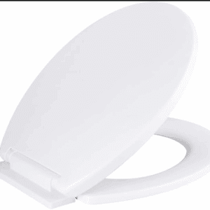 ARVO Soft Close Toilet Seat - Fits Most Standard Pans, Adjustable Bottom Hinges - Value Range Oval Light Weight Toilet Seat - White