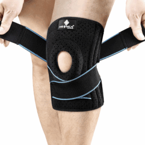NEENCA Knee Brace with Side Stabilizers & Patella Gel Pads, Adjustable Compression Knee Support Braces for Knee Pain, Meniscus Tear,ACL,MCL,Arthritis, Joint Pain Relief,Injury Recovery