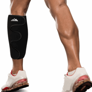 supregear Calf Support Brace, Adjustable Shin Compression Sleeve, Comfortable Calf Splint Wrap for Muscle Swelling Pain Relief Injury Recovery Hiking Training for Men and Women, Black + Blue