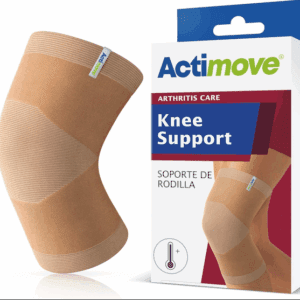 Actimove® ARTHRITIS CARE Knee Support LARGE - Light Compression Support and Therapeutic Warmth For Knee Arthritis - Heat-Retaining Ceramic Fibre Yarns - Beige, Large (15" - 17" / 38 - 43 cm)