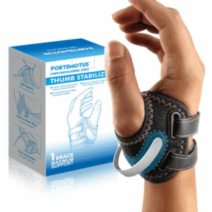 CMC Thumb Brace Splint (Large-Right), CMC Joint Support for Thumb CMC Joint Pain, Instability, Tendonitis, Lightweight & Adjustable Thumb Support Brace for Men and Women Large-Right