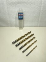Sealey AK8189 Left Hand Spiral Drill Bit Set, 5 Pieces , Gold