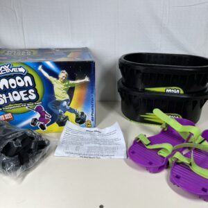 STAY ACTIVE MOON SHOES strap on self centering foam shoe, non-skid - mini trampolines for feet: indoor / outdoor activity toy for boys & girls