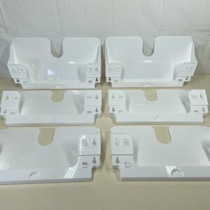 Durable FLEXIPLUS 6 A4 Landscape Literature Holder | White | Wall Mounted Document Holder | Ideal for Flyers, Brochures, etc.