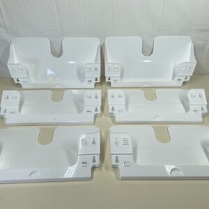 Durable FLEXIPLUS 6 A4 Landscape Literature Holder | White | Wall Mounted Document Holder | Ideal for Flyers, Brochures, etc.