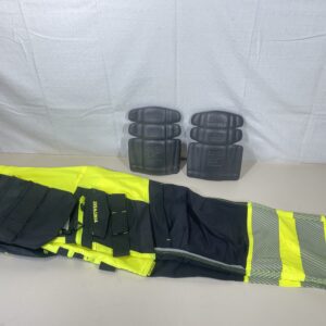 Portwest DX4 Hi-Vis Detachable Pocket Holster Trousers - Size: 34, Colour: Yellow/Black, DX442YBR34