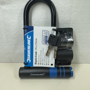 Silverline 577643 Bicycle U-Lock 145 x 210 mm