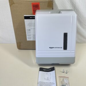 AmazonCommercial Paper towel dispenser, only Multifold compatible, dimensions (H x L x W) 37 x 26 x 8 cm
