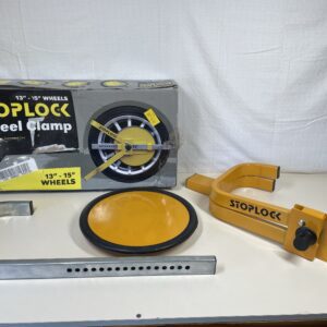 Stoplock Wheel Clamp HG 400-00 - Anti-Theft Lock Device for Small-Wheeled Cars Caravans Trailers With 13" to 15" Wheels