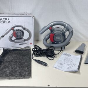 Black+Decker PD1200AV-XJ - 12 V Flexi Auto Dustbuster, Grey/Red (Copy)