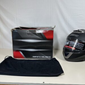 SGTTX-160 Motorcycle Helmets Modular Helmets Full Face Helmets Flip-up Helmets Offroad Helmets Motocross Helmets With ECE Double Visor Sun Visor For Women Men Adults - Matt Black, M