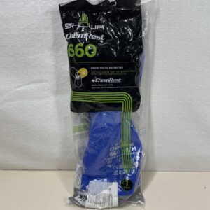 Showa Chemical Resistant Gloves - SHO660-M No.660 Glove, Size: M, Blue, 2 pieces