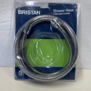 Bristan HOS 175CCE01 C Cone Std Bore Shower Hose Easy Clean, Chrome, 1.75m