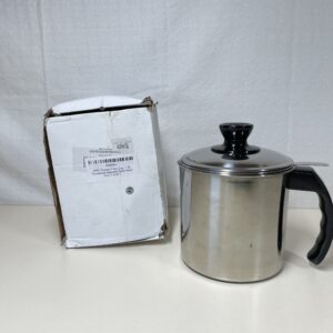 QIND Grease Filter Cup, 1.3L Household Stainless Steel Storage Keeper Filter Dripping Container Grease Cooking Oil