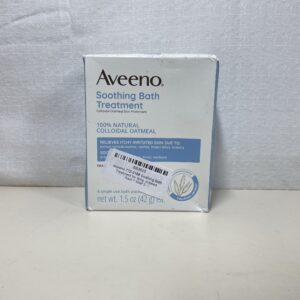 Aveeno 772-0188 Soothing Bath Treatment for Itchy, Irritated Skin, Pack of 8