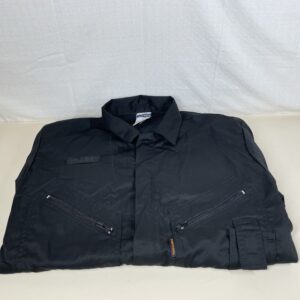 Portwest C813 Men's Liverpool Work Overalls Protective Boiler Suit Polycotton Coveralls Durable Workwear for Mechanics Warehouse Garages DIY Black, Medium