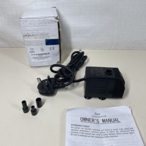 BARST 800L/H Submersible Water Pump with Filter - Ultra Quiet Water Pump for Fountains, Pool, Fish Tank, Pond, Hydroponics, Statuary with 4 Strong Suction Cups, 3 Nozzles & 1.83m Power Cord 12W