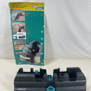 Wolfcraft Bevel and Mitre Box, 100 mm I 6948200 I 2-in-1 Product for Precise baseboards with Automatic Mitre Transfer - Made in Europe