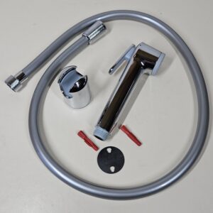 GROHE Tempesta-F Trigger Spray 30 Wall Holder Set with Trigger Control Hand Shower Easy-Clean Design In Durable Chrome and Pure White Finish Twistfree Hose Made In Germany 27812IL1