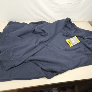 Iron Mountain Mens Soft Fleece Pullover Hooded Hoodie, Reclaimed Yarn Eco Friendly Top, Navy, 3X-Large