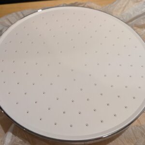 Hibbent Self-Cleaning Rainfall Shower Heads, Fixed Rainfall Shower Head 10 Inch