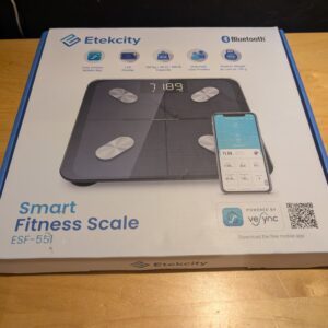 Etekcity Scales Body Weight, 0.05lb Bathroom Scales for BMI, Fat, Muscle Mass, Smart Body Composition Monitor with App& Bluetooth, 400lb/180kg